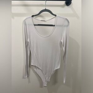 White long sleeve body suit